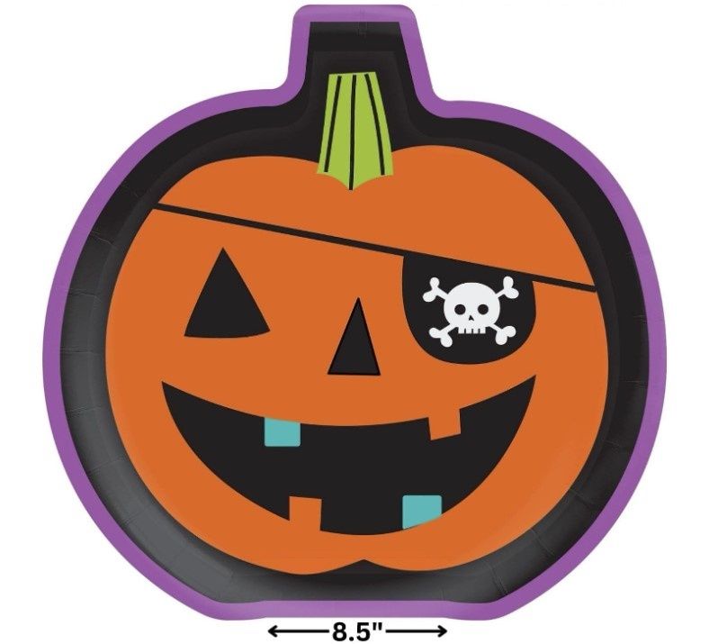 8CT 9in SHAPED FAMILY FRIENDLY HALLOWEEN