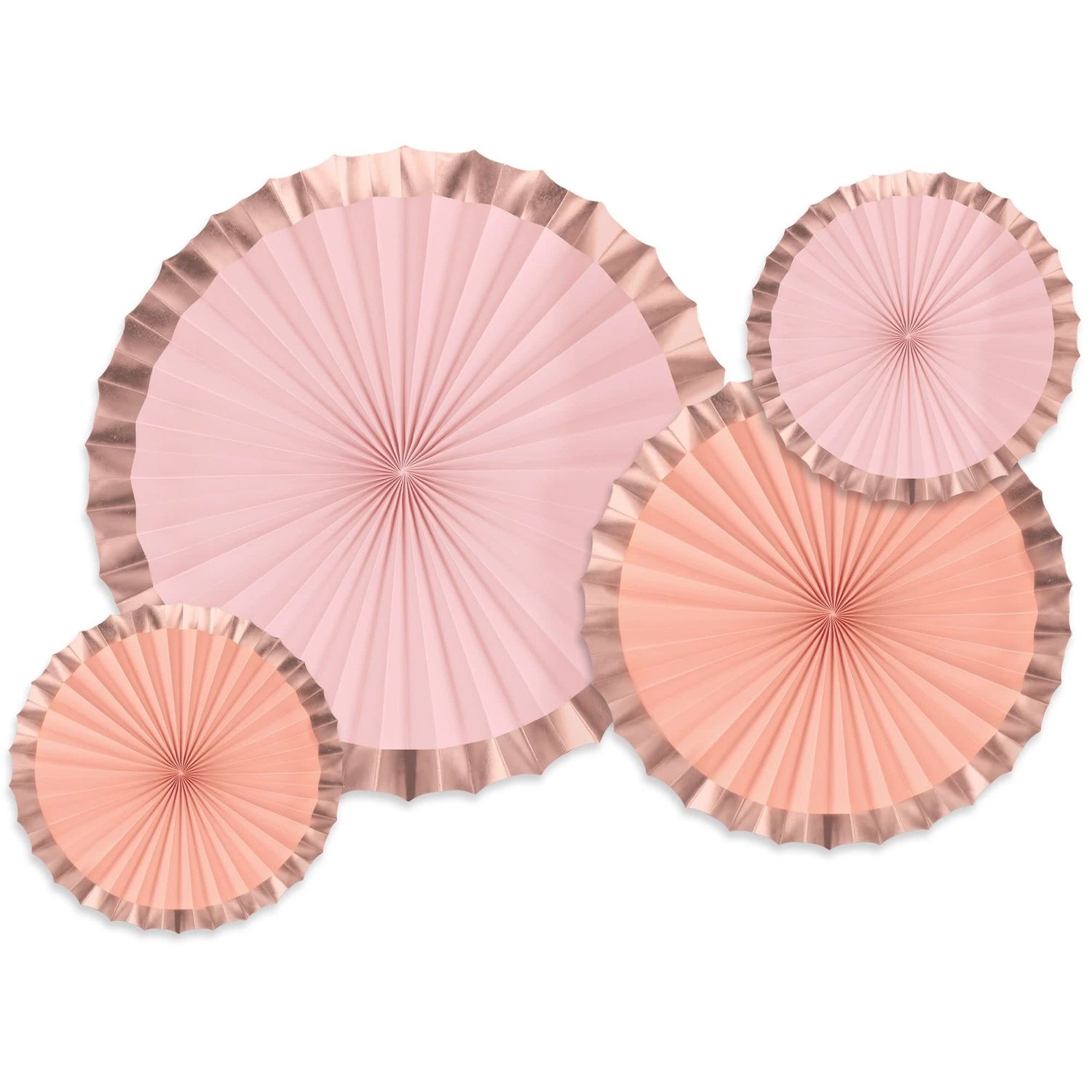 Paper Fans - Rose Gold/Blush