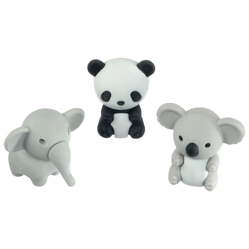12ct Jungle Animal Erasers