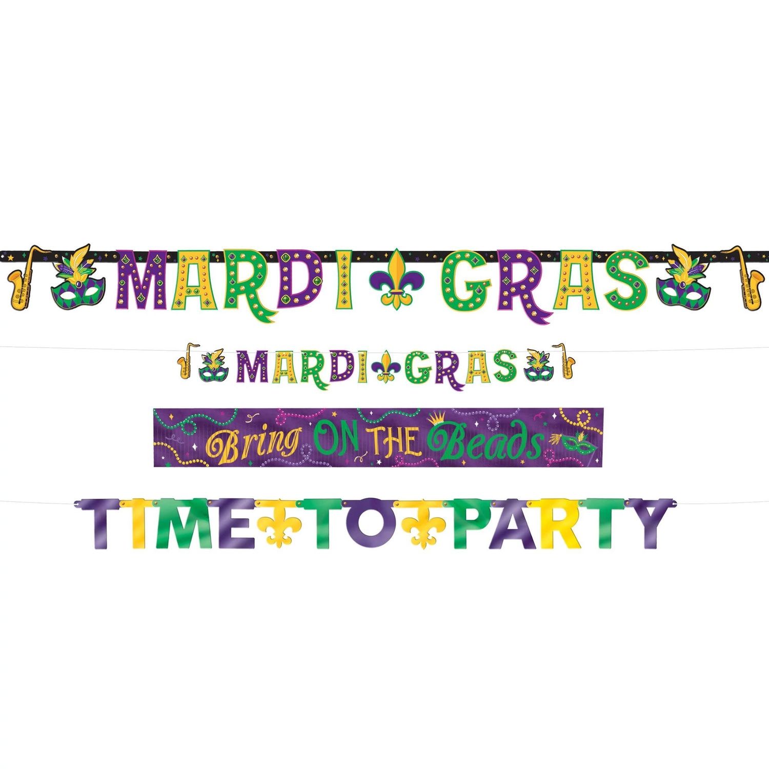 BANNER KIT MARDI GRAS