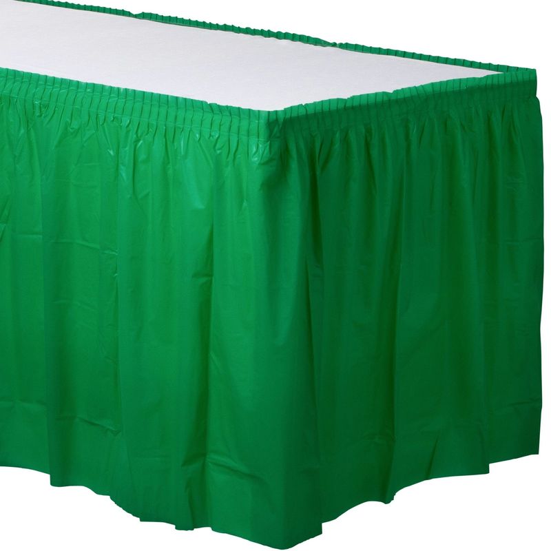 21FT GREEN TABLESKIRT