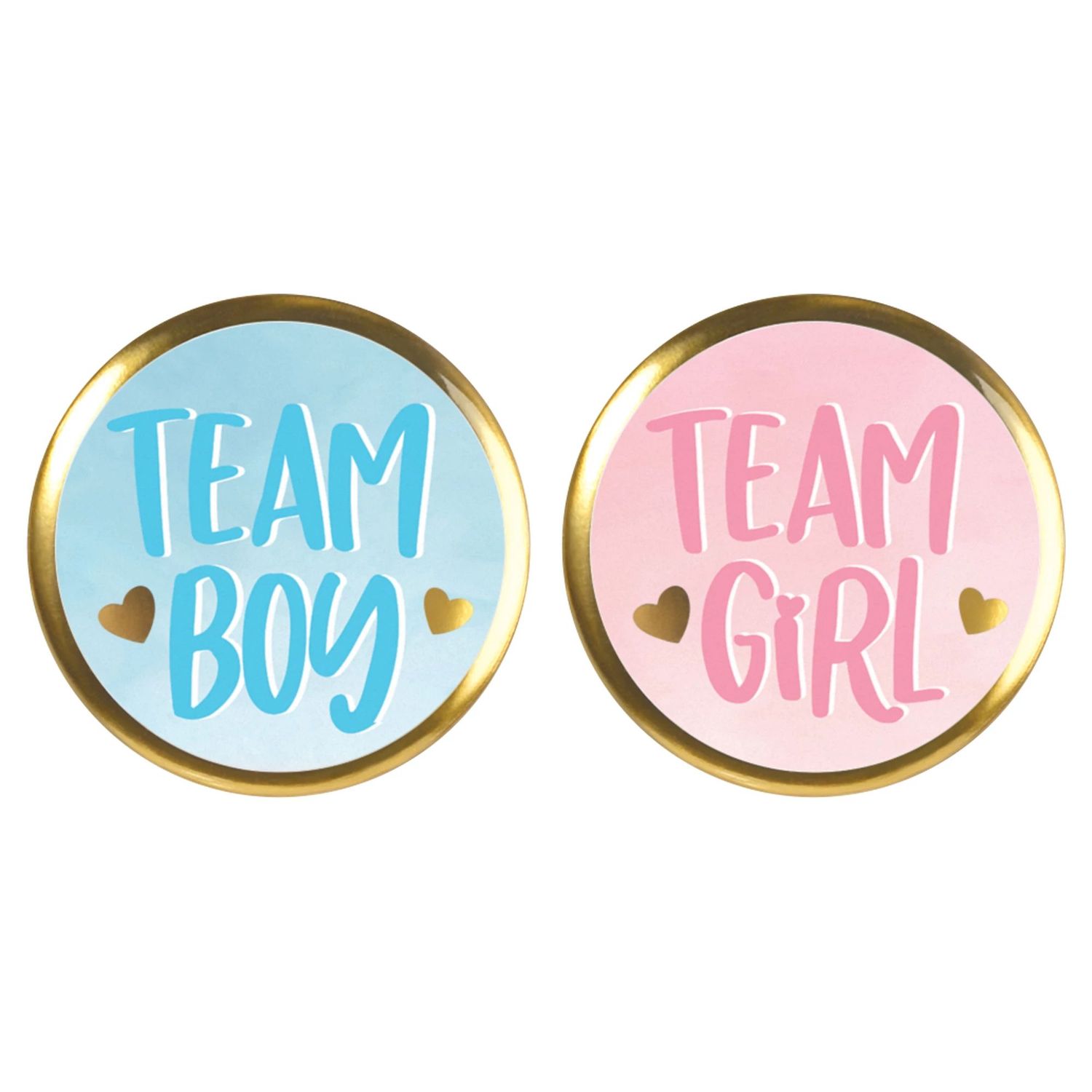 ​Gender Reveal Multipack Buttons - 10 Count