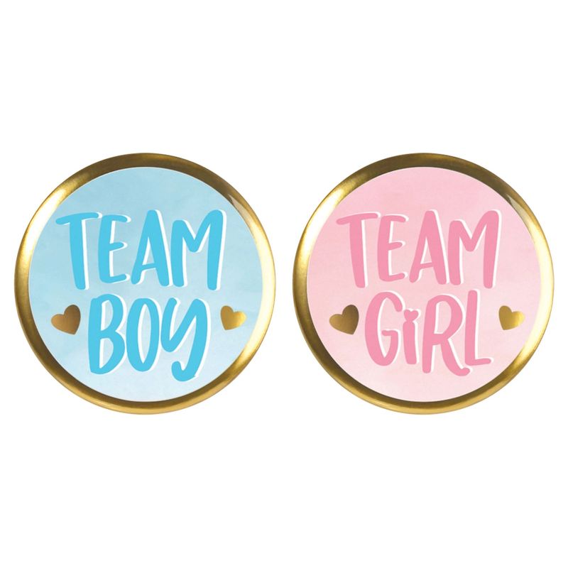 ​Gender Reveal Multipack Buttons - 10 Count