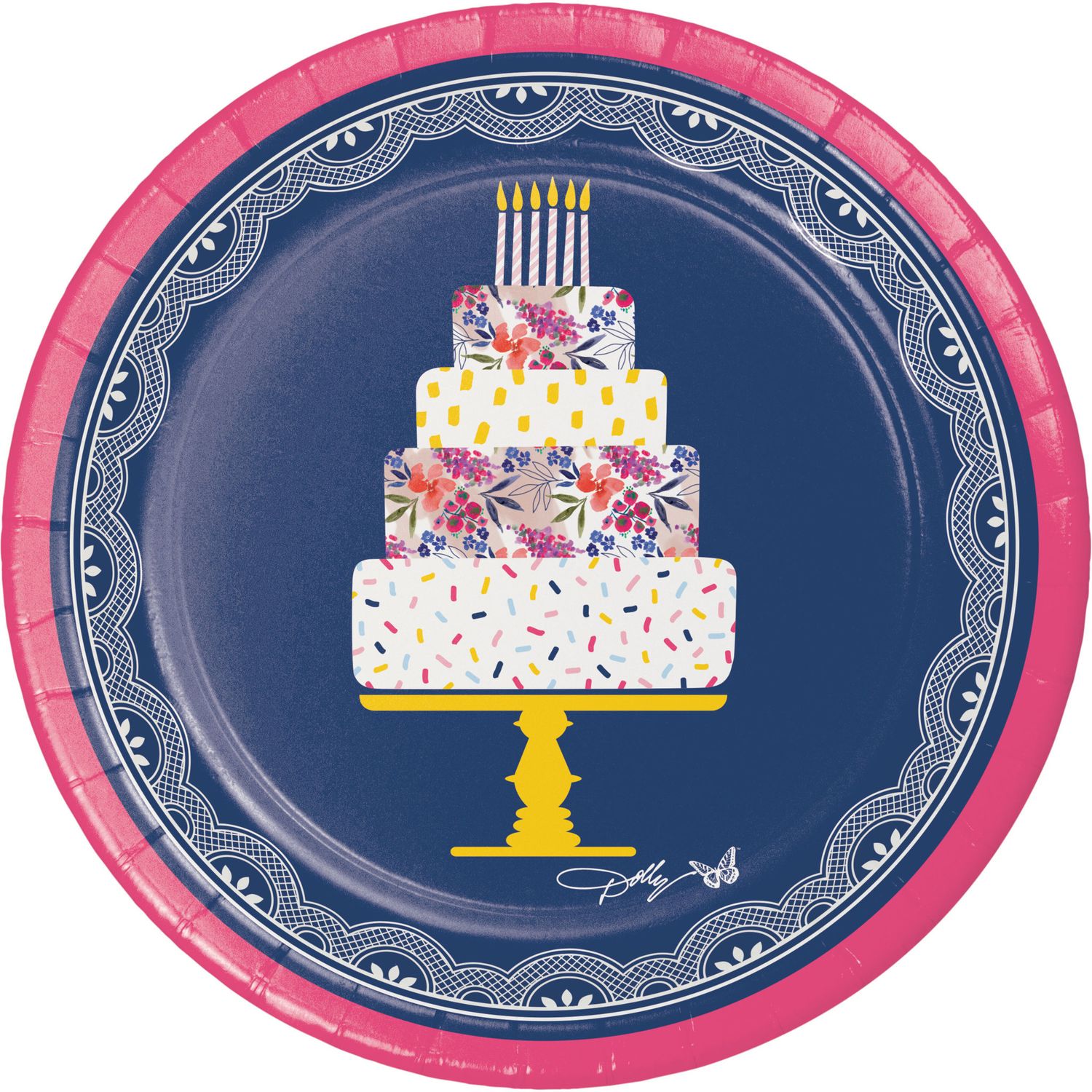 8CT 7in CELEBRATE FLORAL