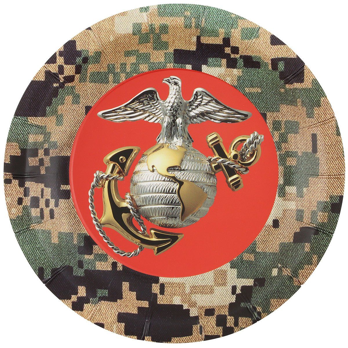 US Marines – Plates Round 7″ 8-pack