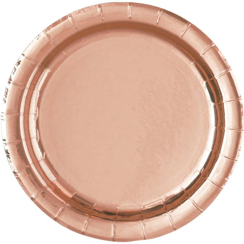 8CT 9in ROSE GOLD FOIL