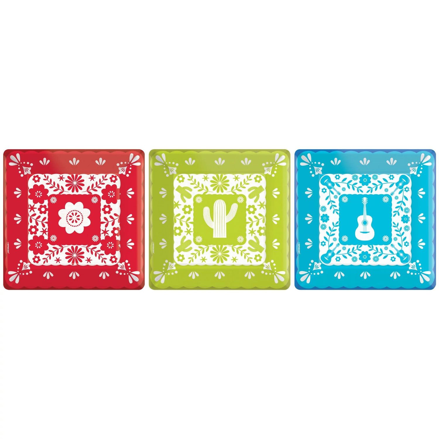 Viva la Party 7" Square Dessert Plates