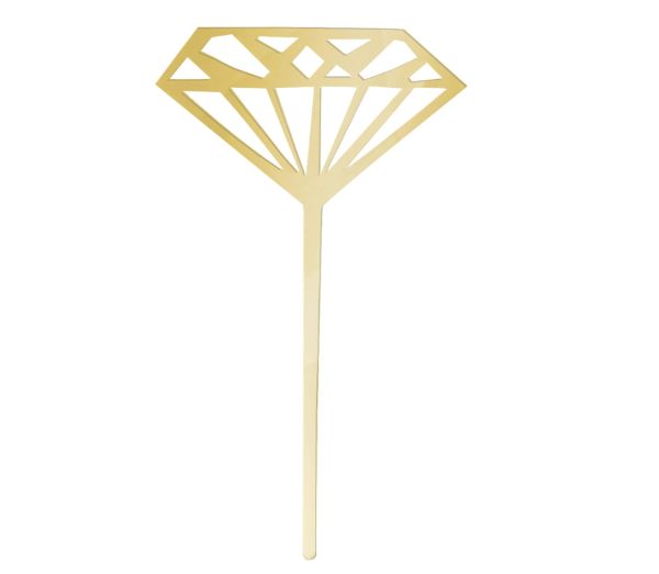 5CT CUPCAKE TOPPERS DIAMOND