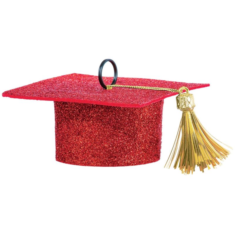 BALLOON WT FELT GRAD CAP RED