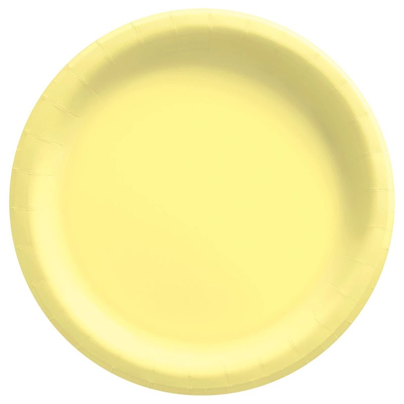 20ct Paper Plates Light Yellow