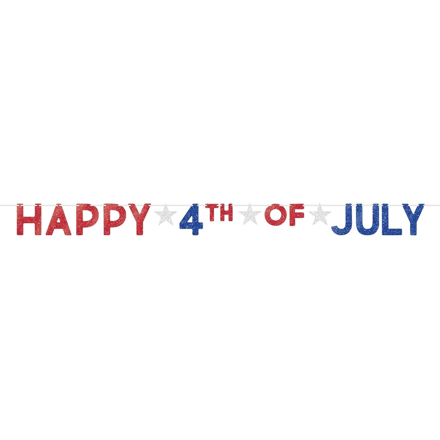 Happy 4th of July Letter Banner