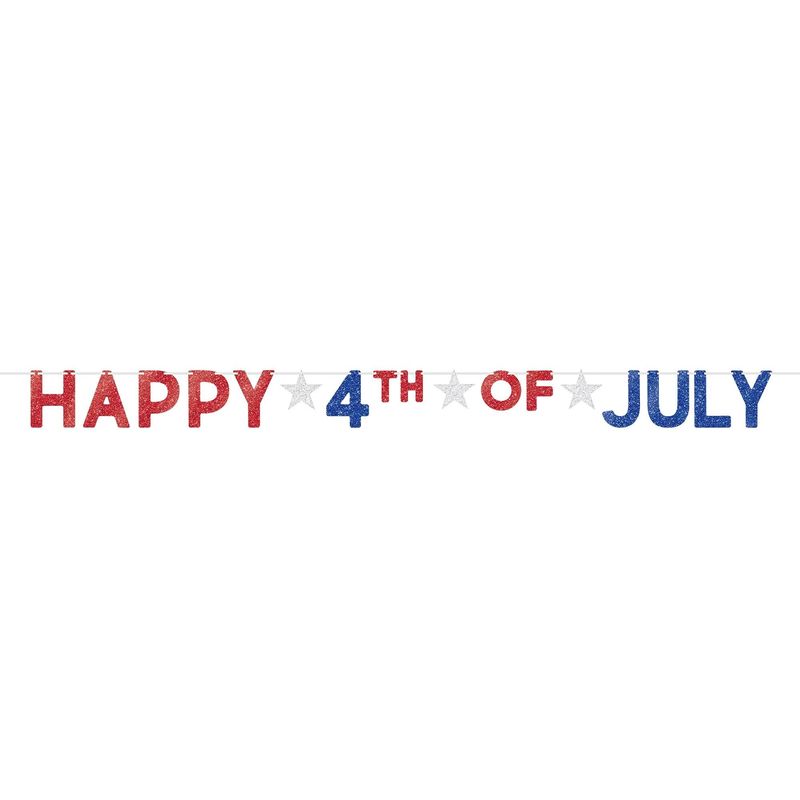 Happy 4th of July Letter Banner