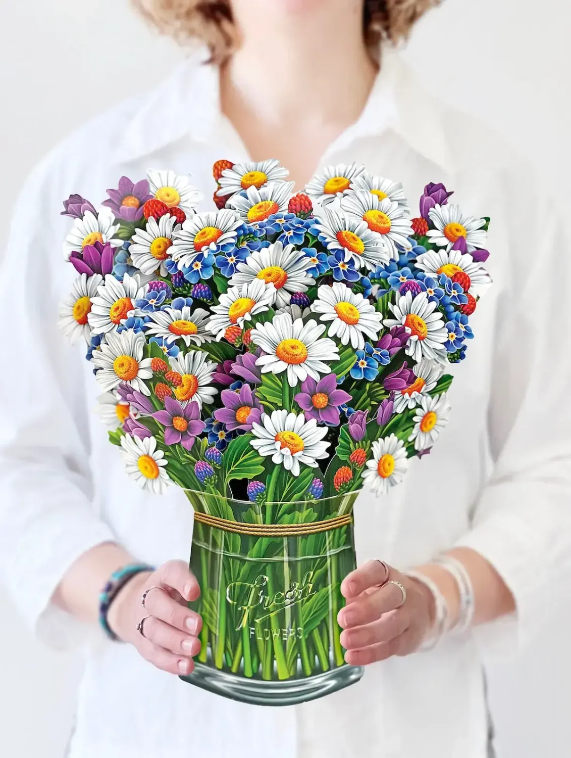 Field of Daisies  Pop Up Flower Bouquet