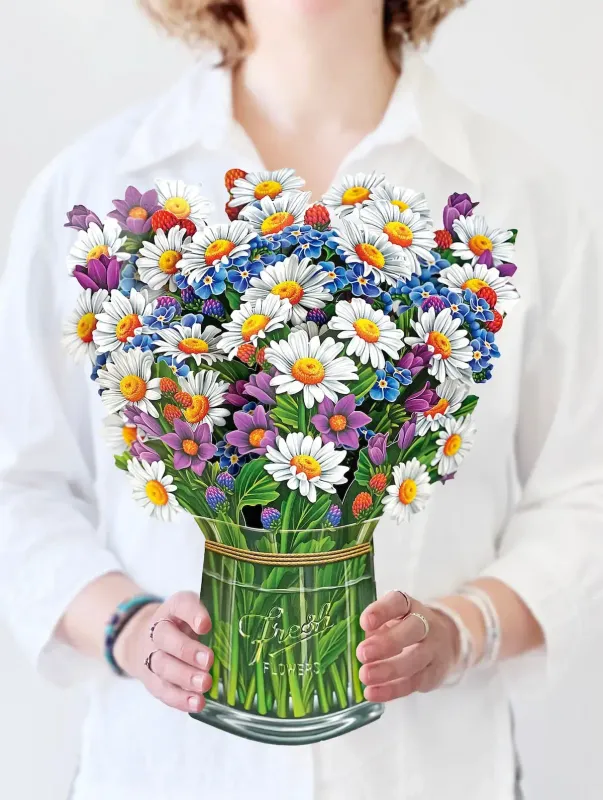 Field of Daisies  Pop Up Flower Bouquet