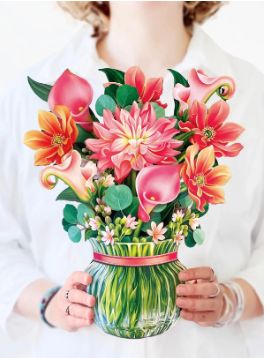 Dear Dahlia Pop Up Flower Bouquet
