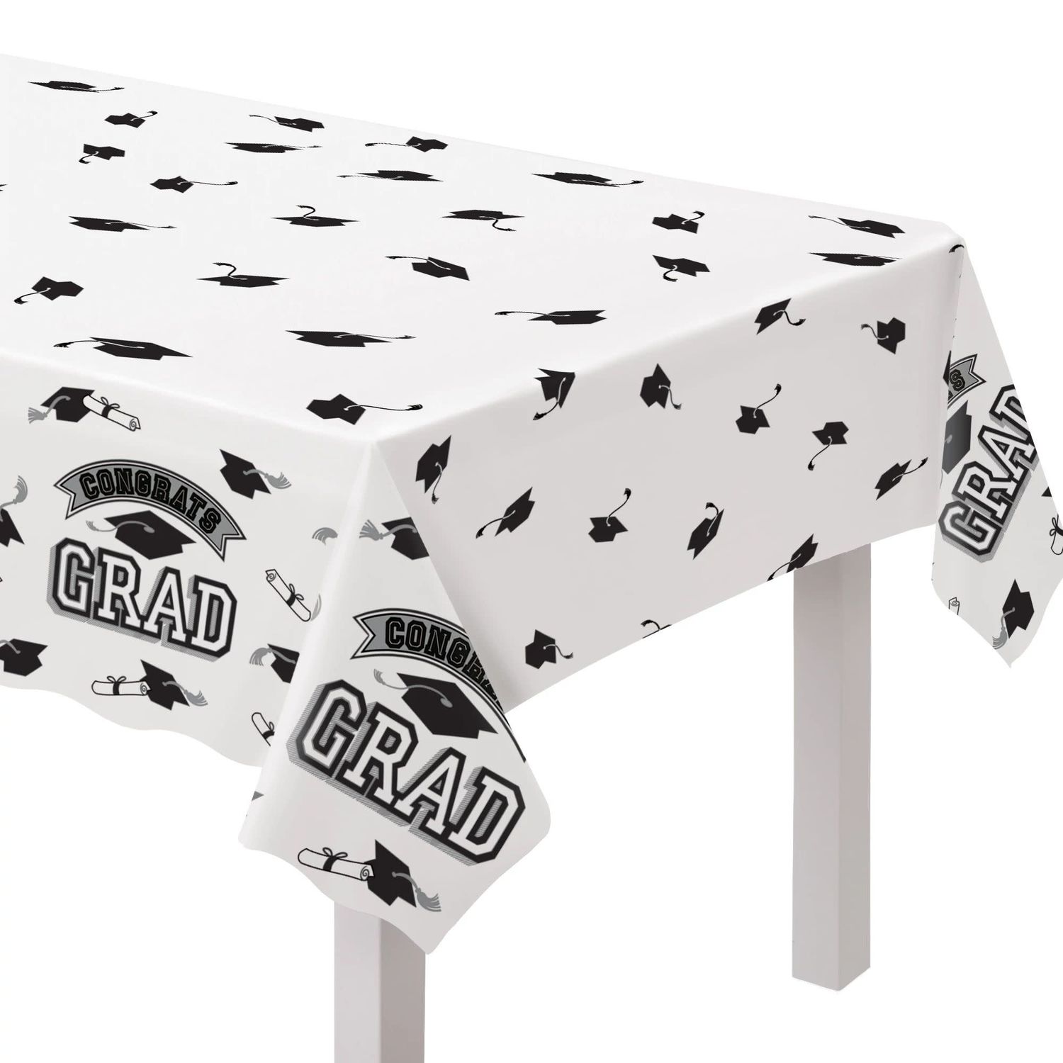 TABLE COVER GRAD WHITE