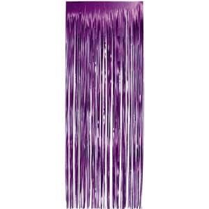 FRINGE DOOR CURTAIN PURPLE