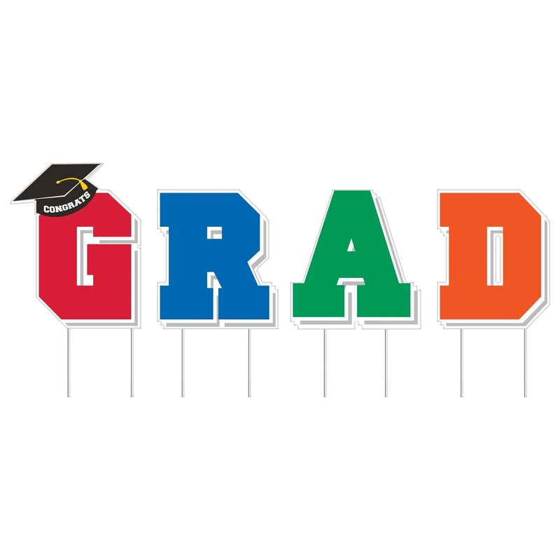 YARD SIGNS GRAD MULTI COLOR
