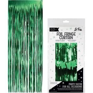 FRINGE DOOR CURTAIN GREEN