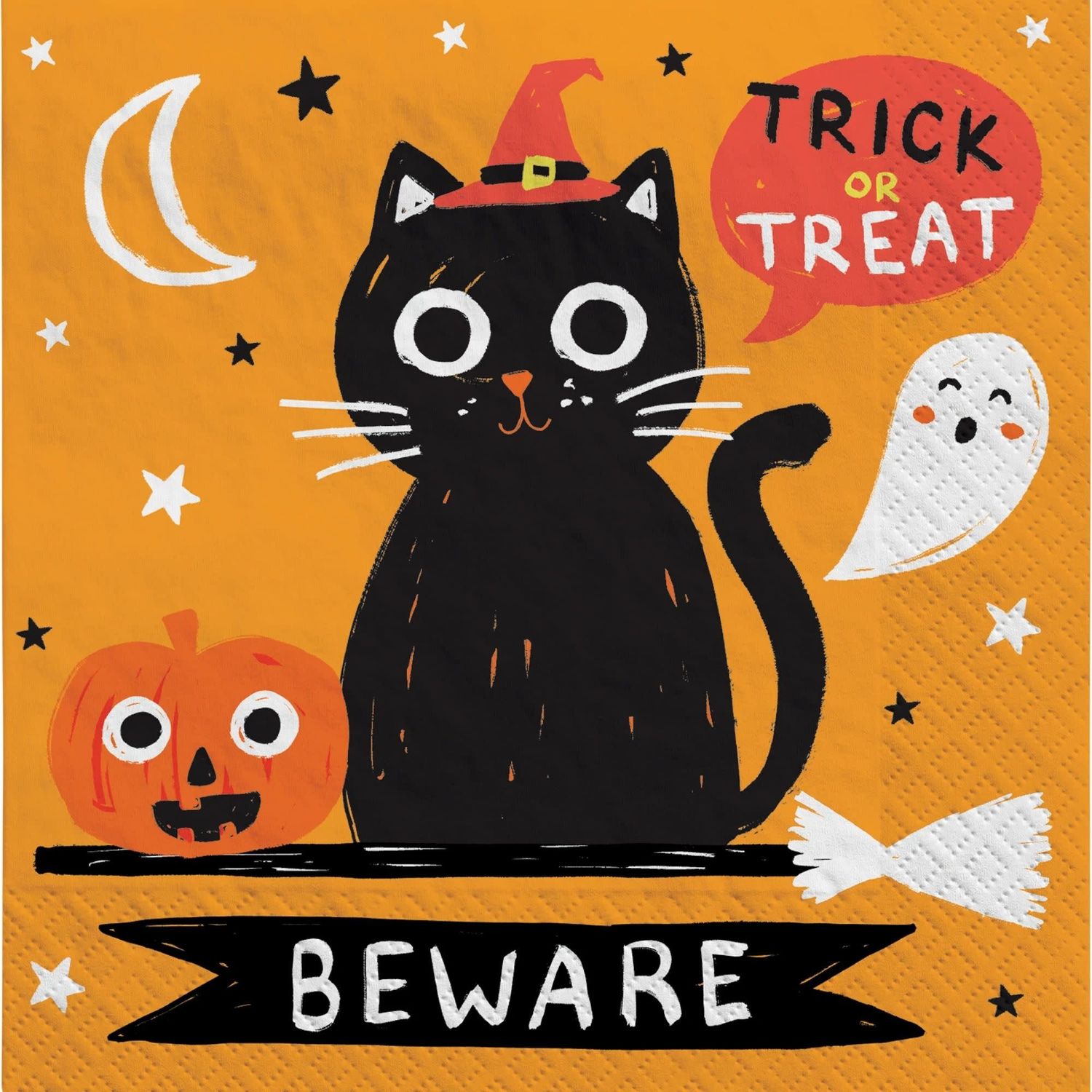 Spooky Friends Beverage Napkins