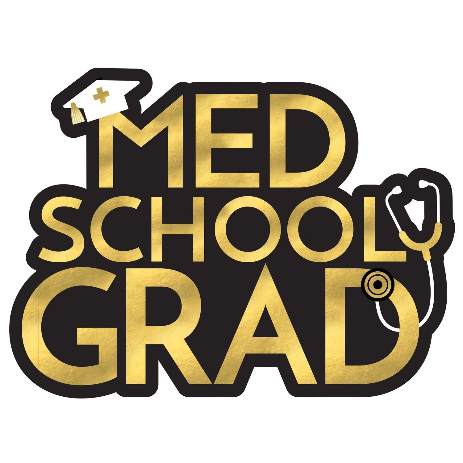 CUTOUT MED SCHOOL GRAD