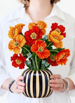 French Poppies Pop Up Flower Bouquet