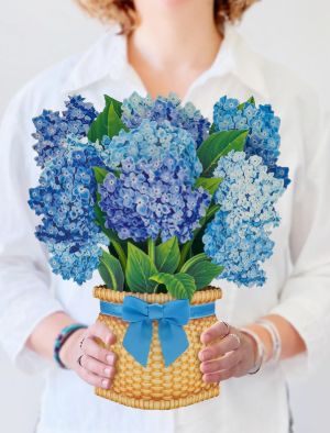Nantucket Hydrangeas Pop Up Flower Bouquet