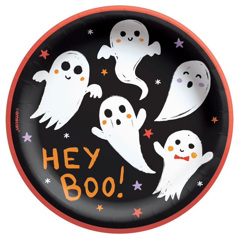 Spooky Friends Round Plates