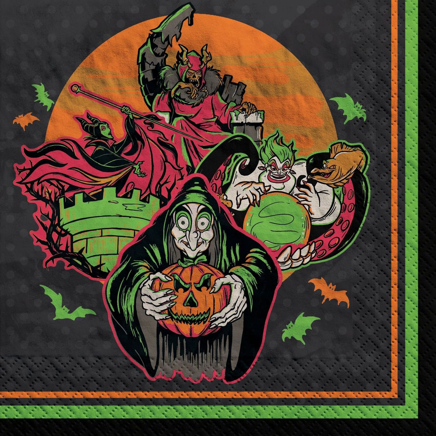 ©Disney Halloween Villains Beverage Napkins