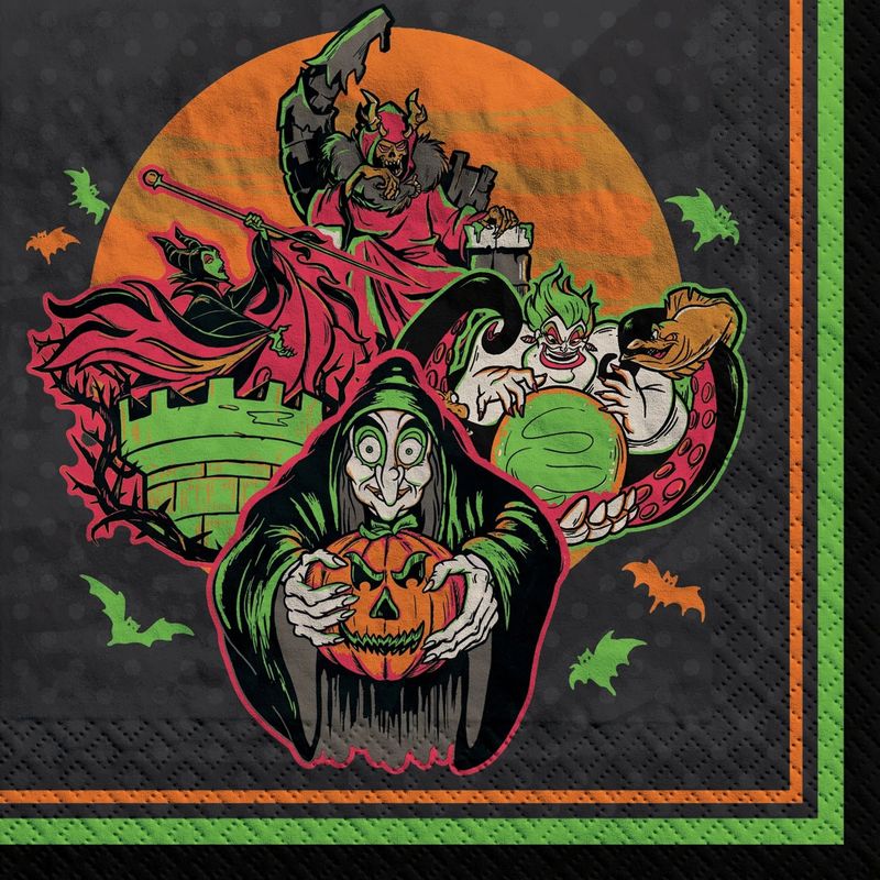 ©Disney Halloween Villains Beverage Napkins