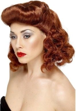 PIN UP GIRL WIG AUBURN