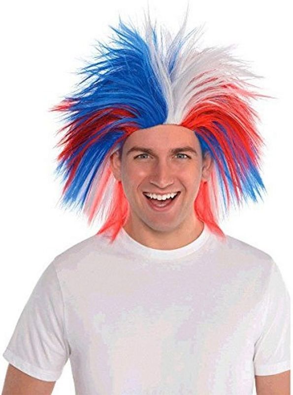 CRAZY WIG RED/WHITE/BLUE