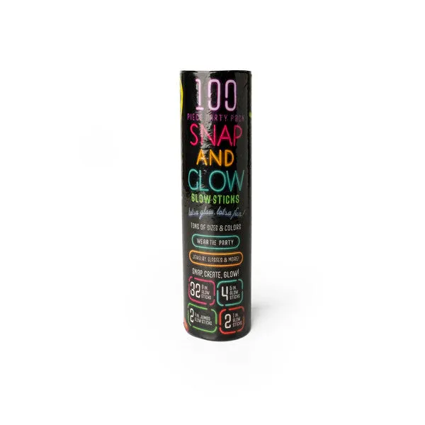 Snap and Glow Sticks - 100 Pieces