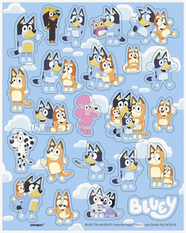 92CT STICKERS BLUEY