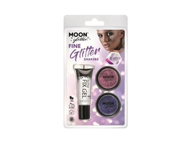 Fix Gel, Pink, Purple - Classic Fine Glitter Shaker