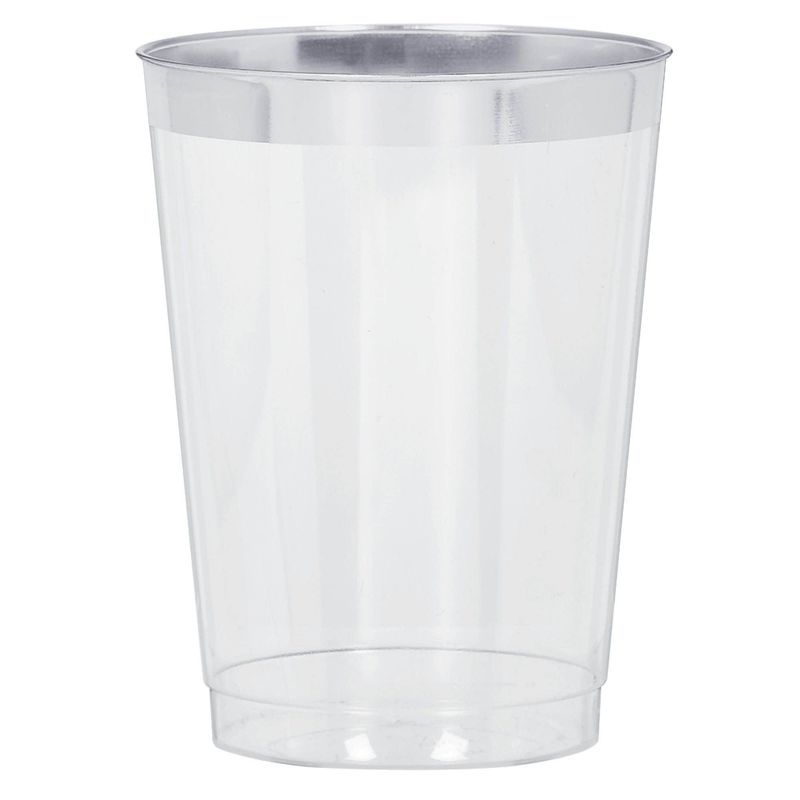 Silver Trim Tumbler, 10 oz.