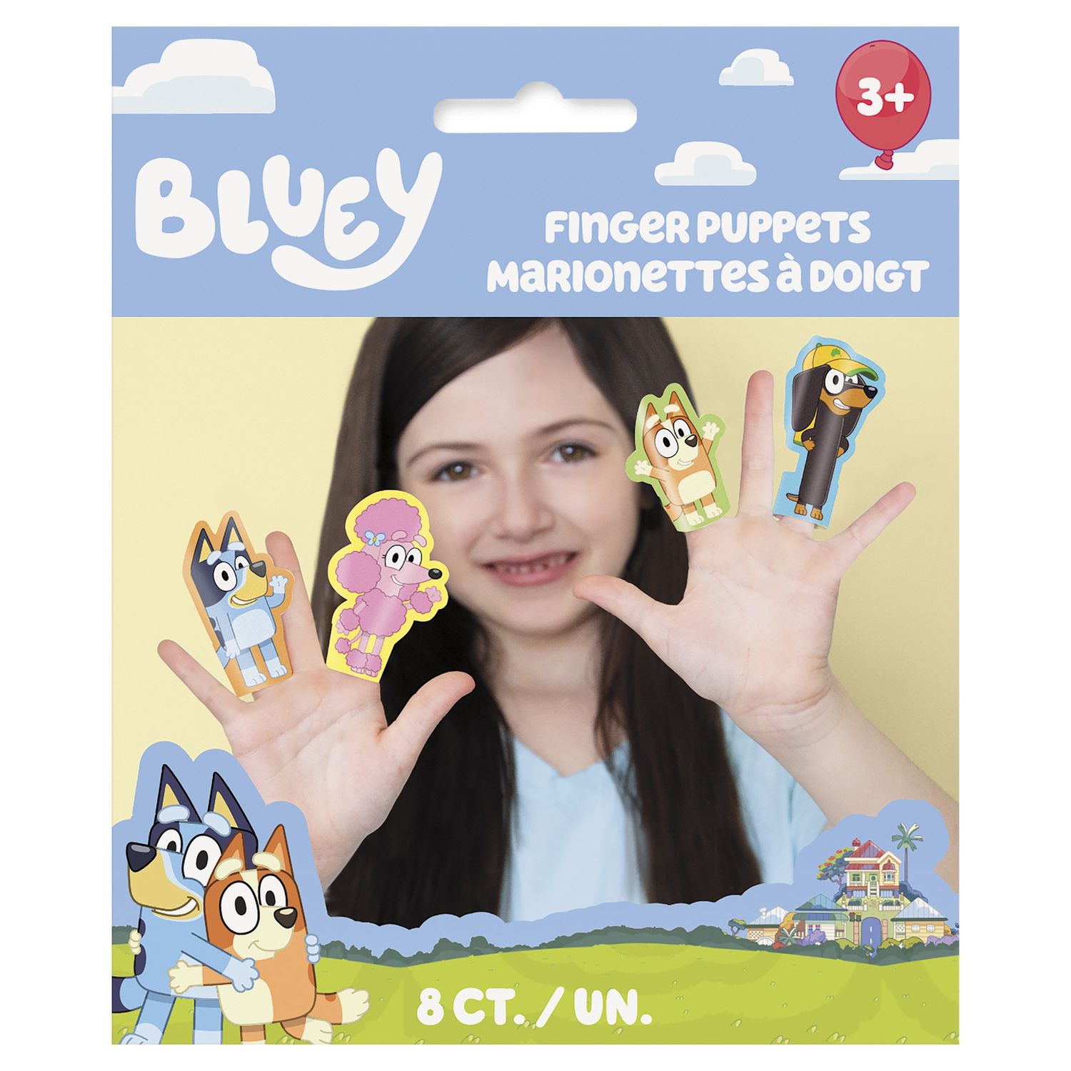 8CT FINGER PUPPETS BLUEY