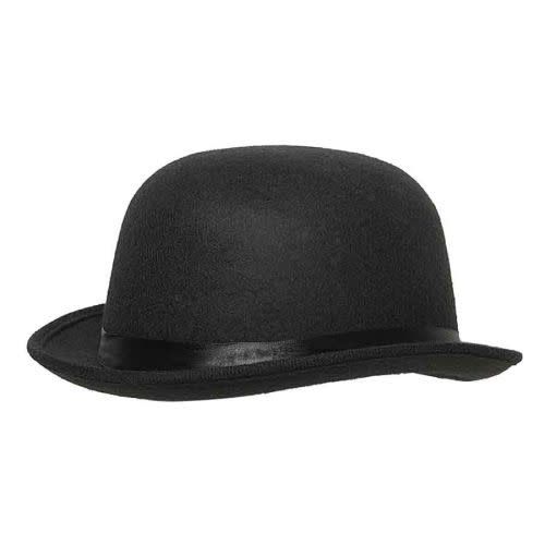 FELT BOWLER HAT BLACK
