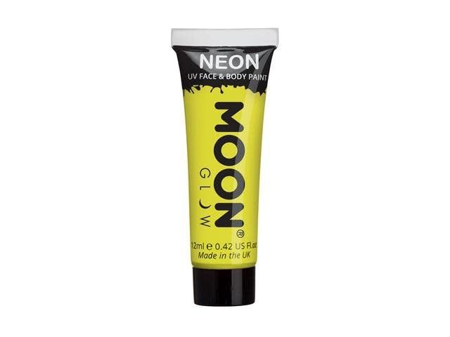 Intense Yellow - Neon UV Face &amp; Body Paint, 12mL