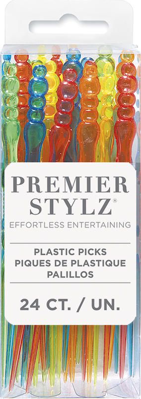 Plastic Fork Picks - 24 Count