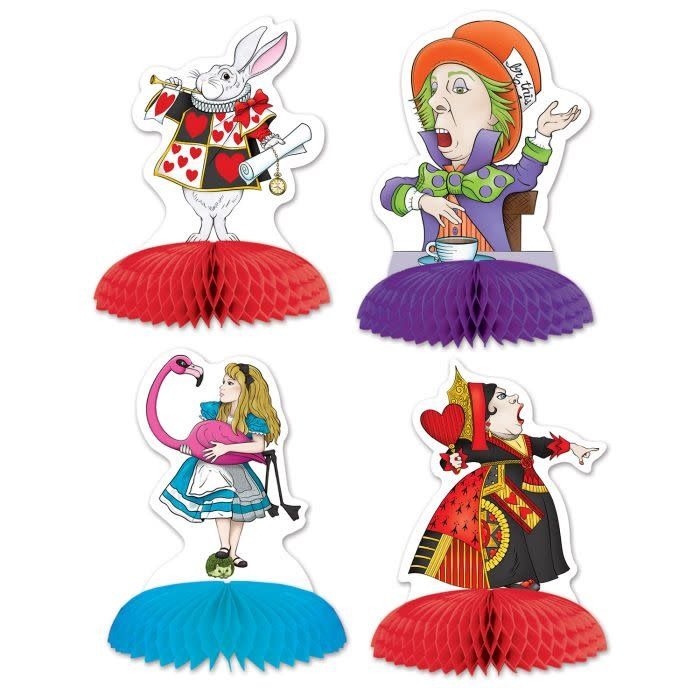 Alice In Wonderland Mini Centerpieces-4ct
