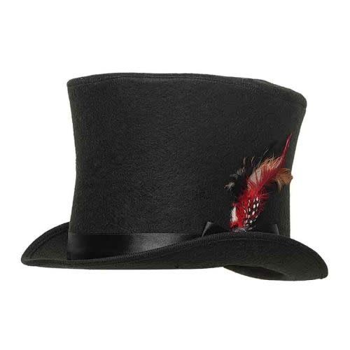 FELT DICKENS TOP HAT BLACK