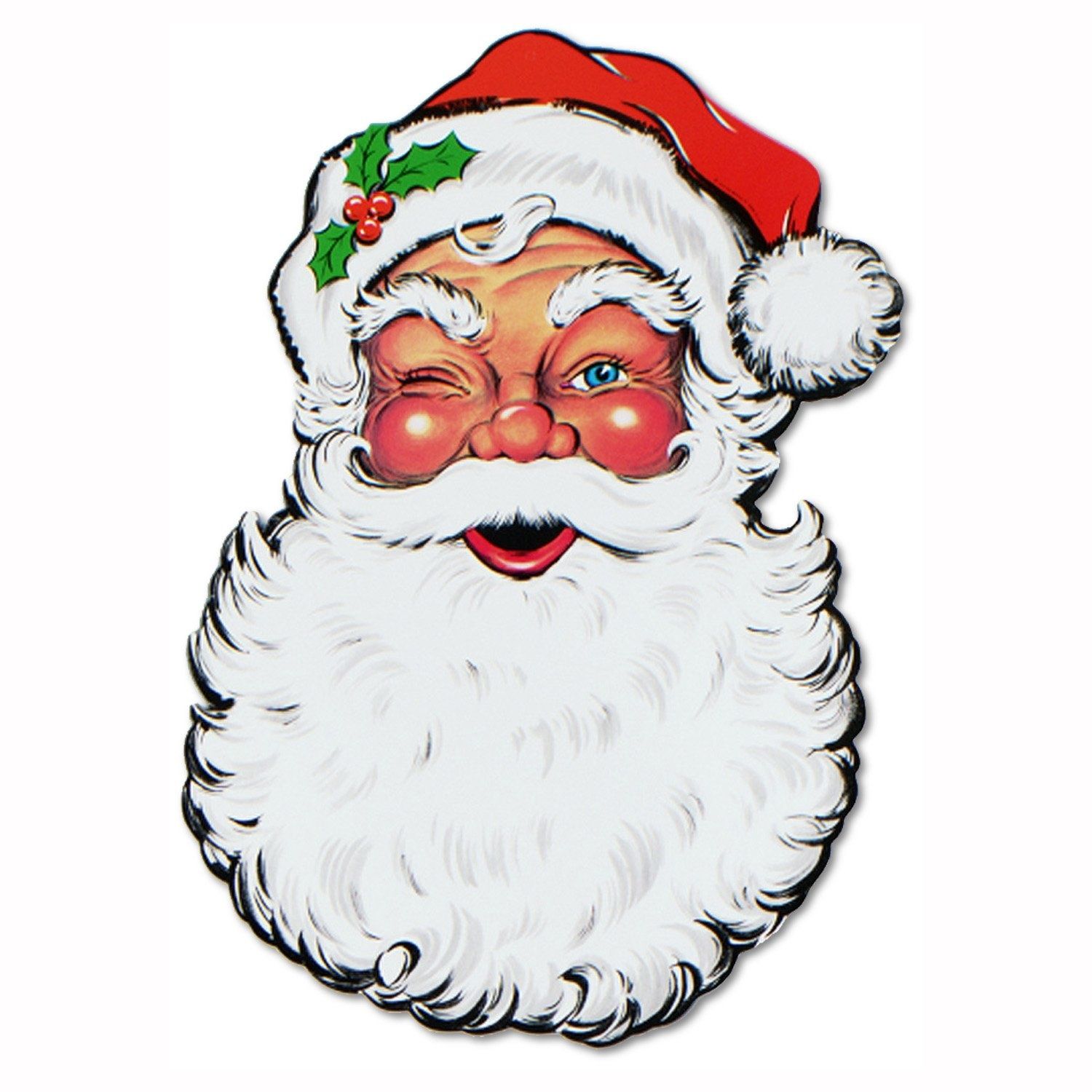 CUTOUT SANTA FACE