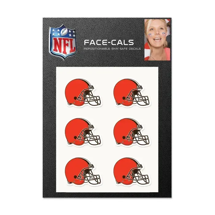 6CT FACE-CALS BROWNS HELMET
