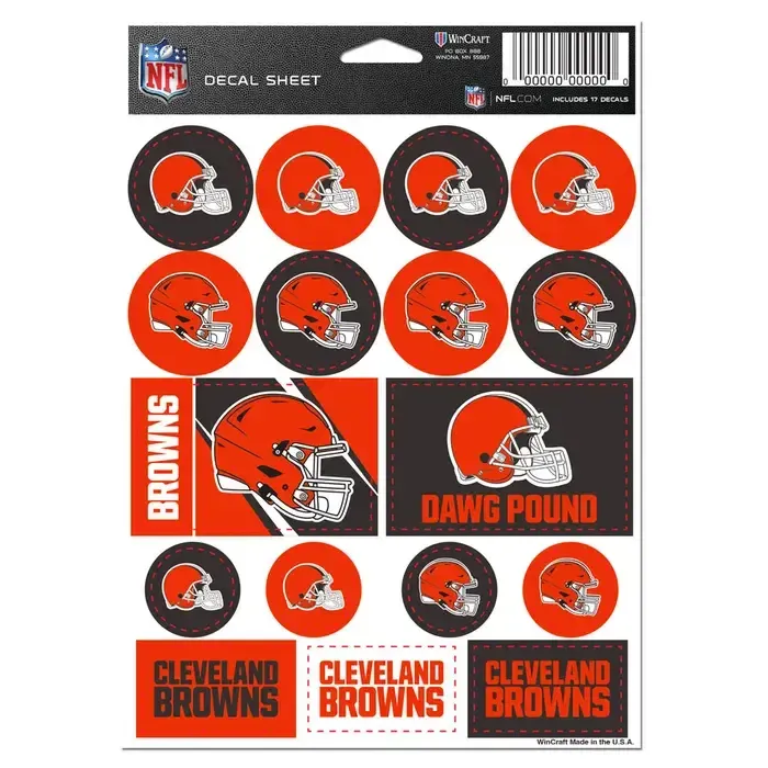 17CT DECALS BROWNS