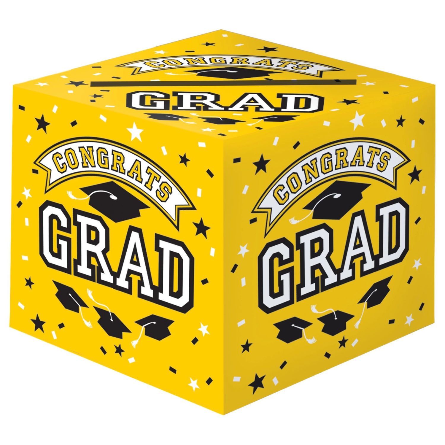 CARD BOX GRAD YELLOW