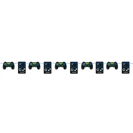 Gamer Birthday Garland - 7ft