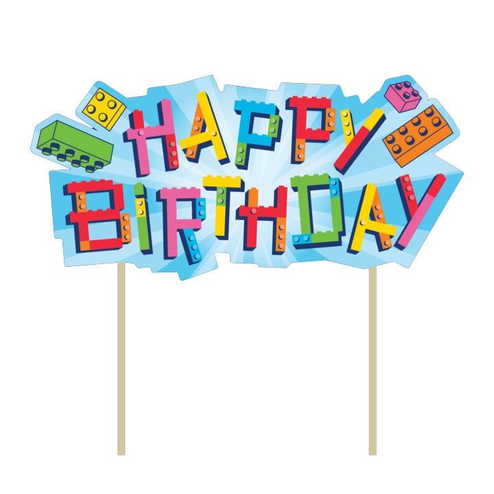 CAKE TOPPER BLOCK BASH