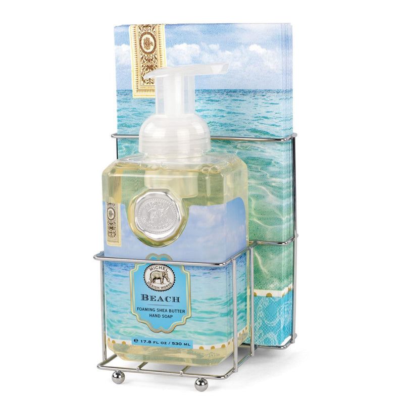 BEACH FOAMING SOAP/NAPKIN SET