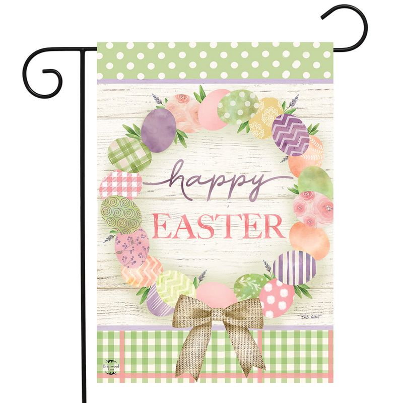 GARDEN FLAG EASTER EGG WREATH